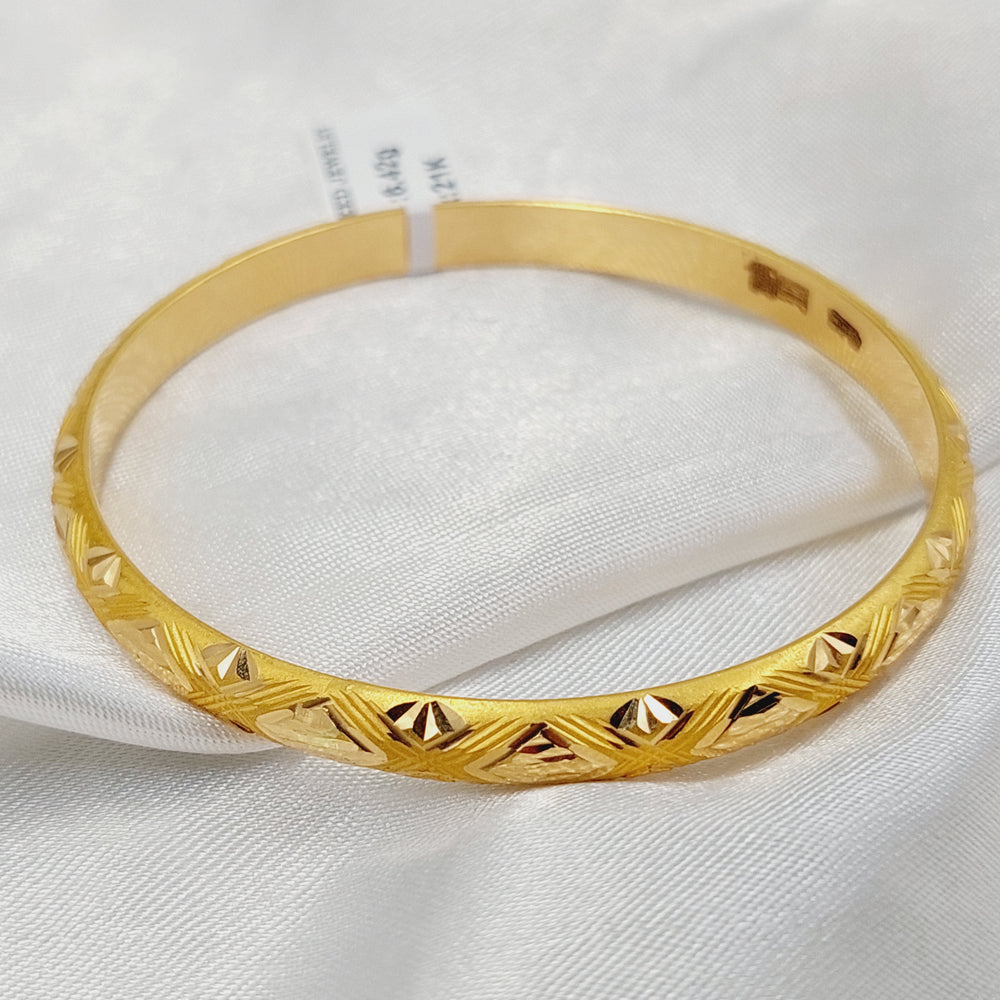 Children's Bangle Made of 21K Yellow Gold
Diameter: 6cm | 2.3" (up to 14 years old)<br> by Saeed Jewelry-30779