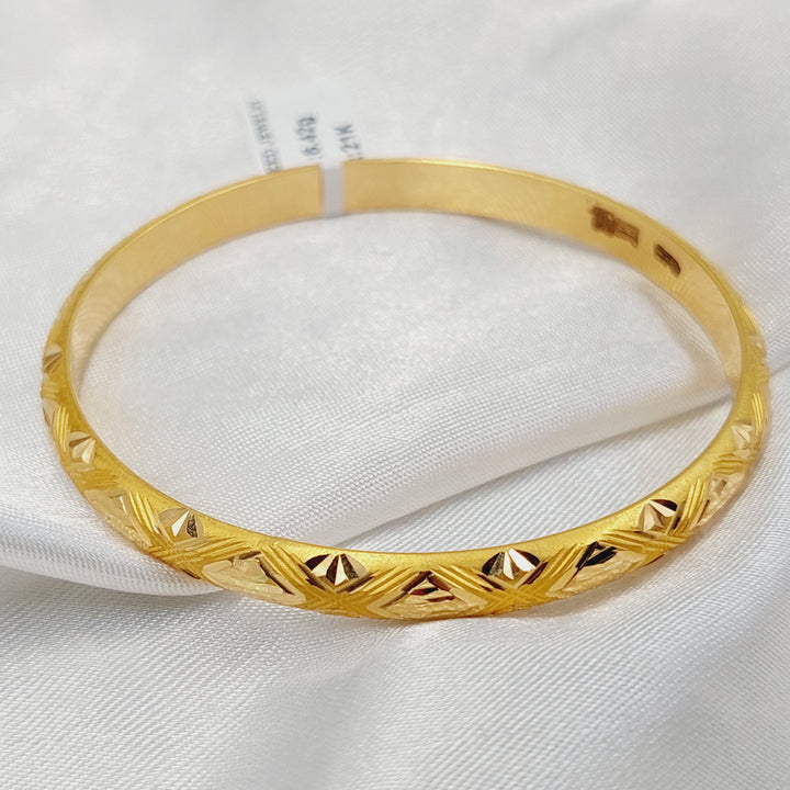 Children's Bangle Made of 21K Yellow Gold
Diameter: 6cm | 2.3" (up to 14 years old)<br> by Saeed Jewelry-30779