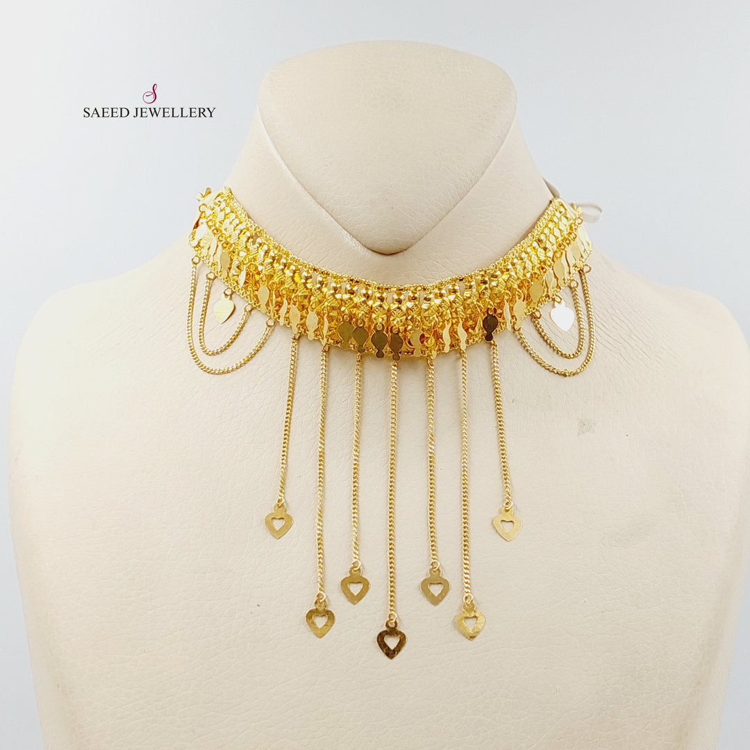 Choker Necklace  Made Of 21K Yellow Gold by Saeed Jewelry-30016