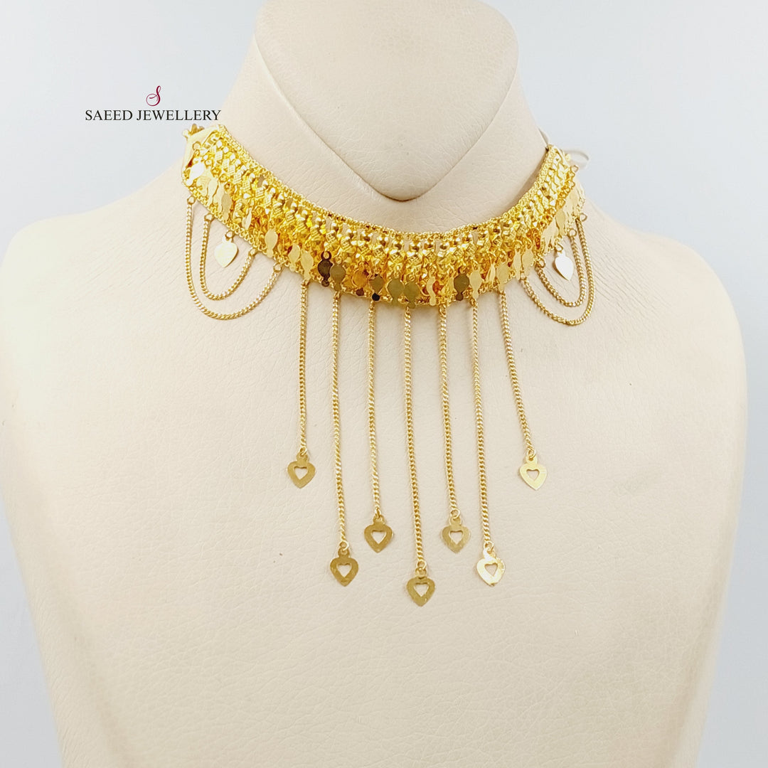 Choker Necklace  Made Of 21K Yellow Gold by Saeed Jewelry-30016