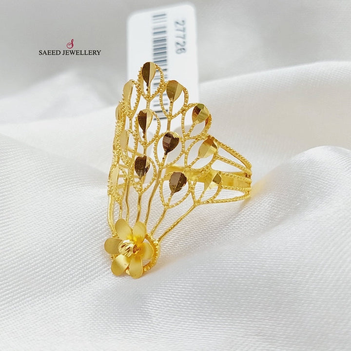 Crown Ring  Made Of 21K Yellow Gold by Saeed Jewelry-29684