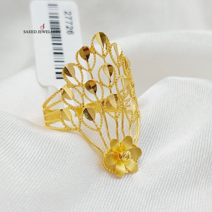 Crown Ring  Made Of 21K Yellow Gold by Saeed Jewelry-29684