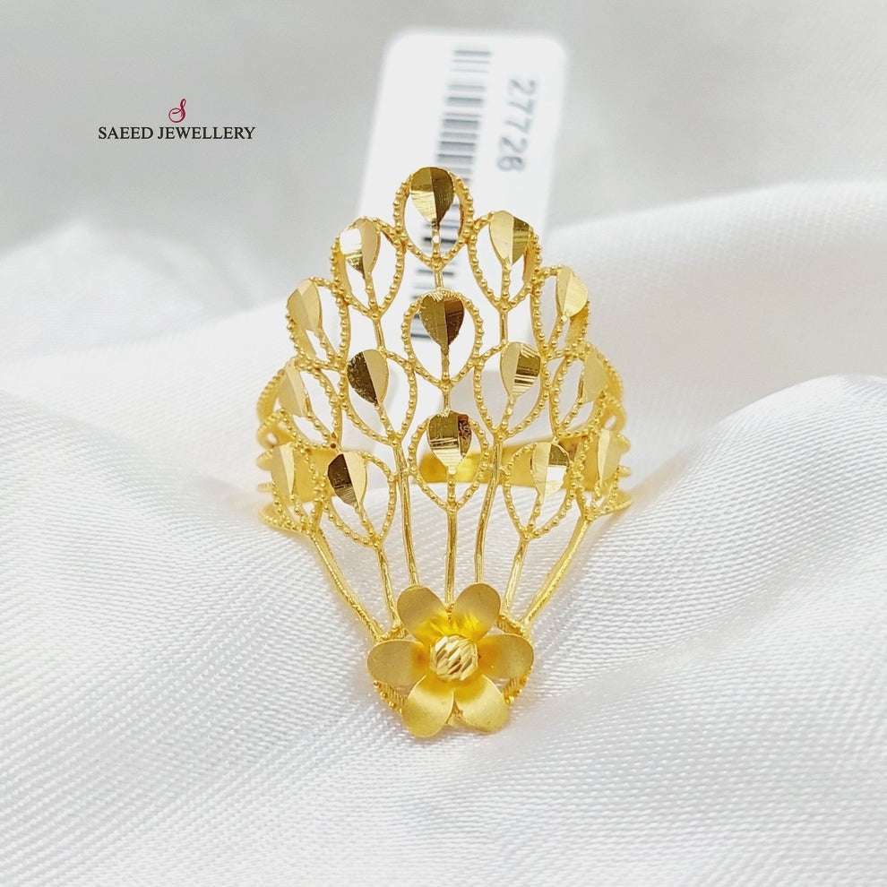 Crown Ring  Made Of 21K Yellow Gold by Saeed Jewelry-29684