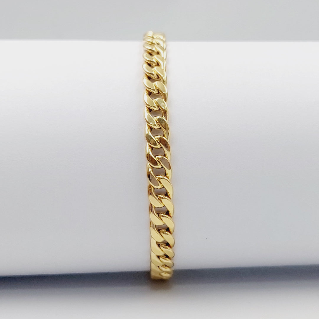Cuban Links Bracelet Made Of 18K Yellow Gold by Saeed Jewelry-28471