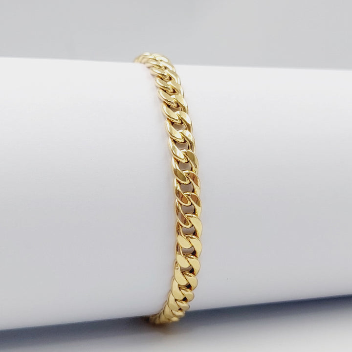 Cuban Links Bracelet Made Of 18K Yellow Gold by Saeed Jewelry-28471