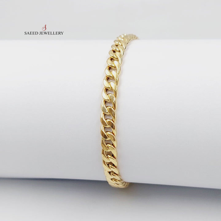 Cuban Links Bracelet Made Of 18K Yellow Gold by Saeed Jewelry-28472