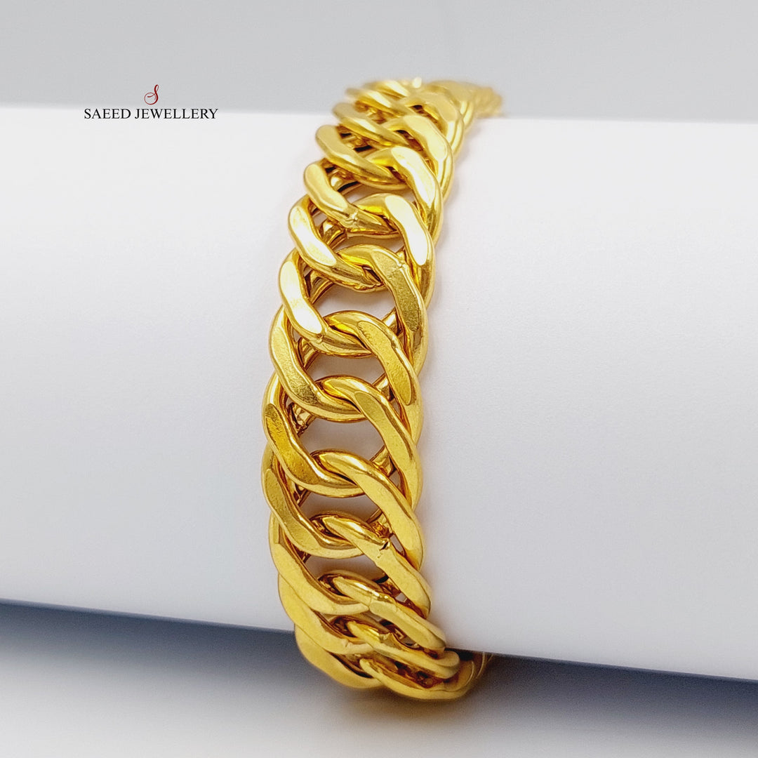 Cuban Links Bracelet  Made Of 21K Yellow Gold by Saeed Jewelry-28920