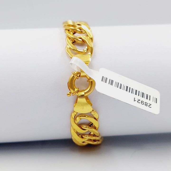 Cuban Links Bracelet  Made Of 21K Yellow Gold by Saeed Jewelry-28921