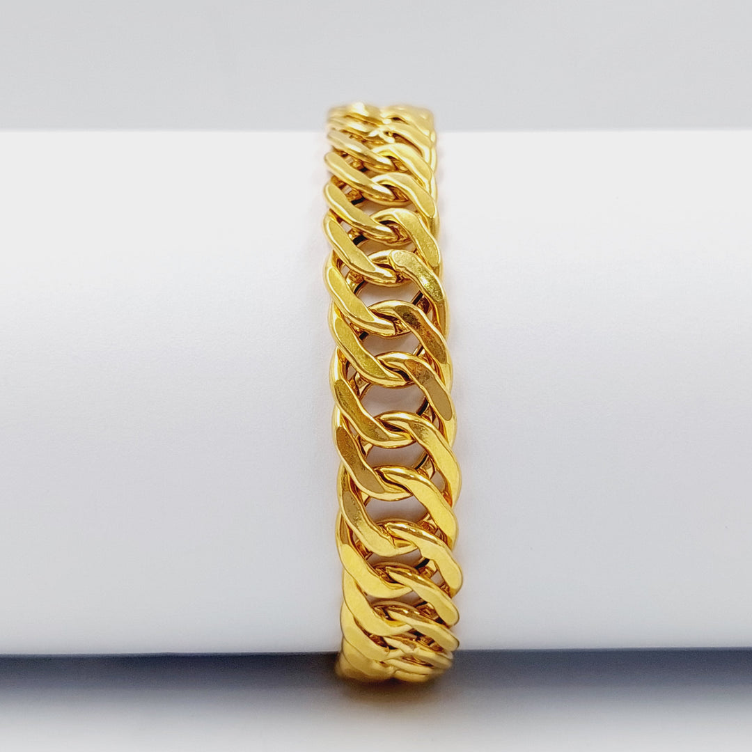 Cuban Links Bracelet  Made Of 21K Yellow Gold by Saeed Jewelry-28921
