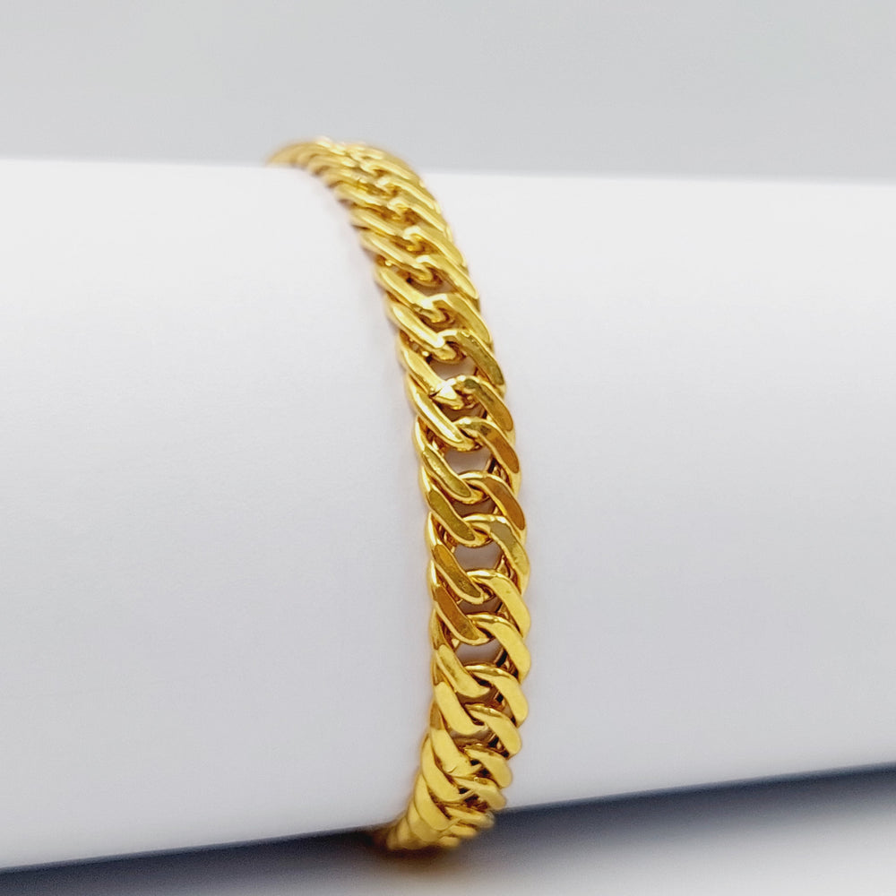 Cuban Links Bracelet  Made Of 21K Yellow Gold by Saeed Jewelry-28922