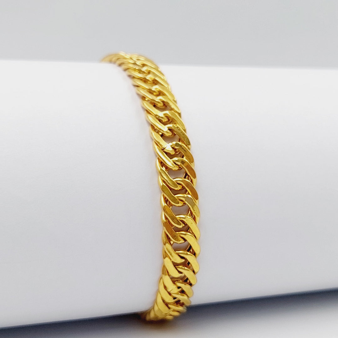 Cuban Links Bracelet  Made Of 21K Yellow Gold by Saeed Jewelry-28922