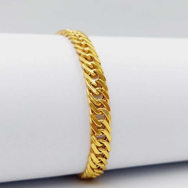 Cuban Links Bracelet  Made Of 21K Yellow Gold by Saeed Jewelry-28922
