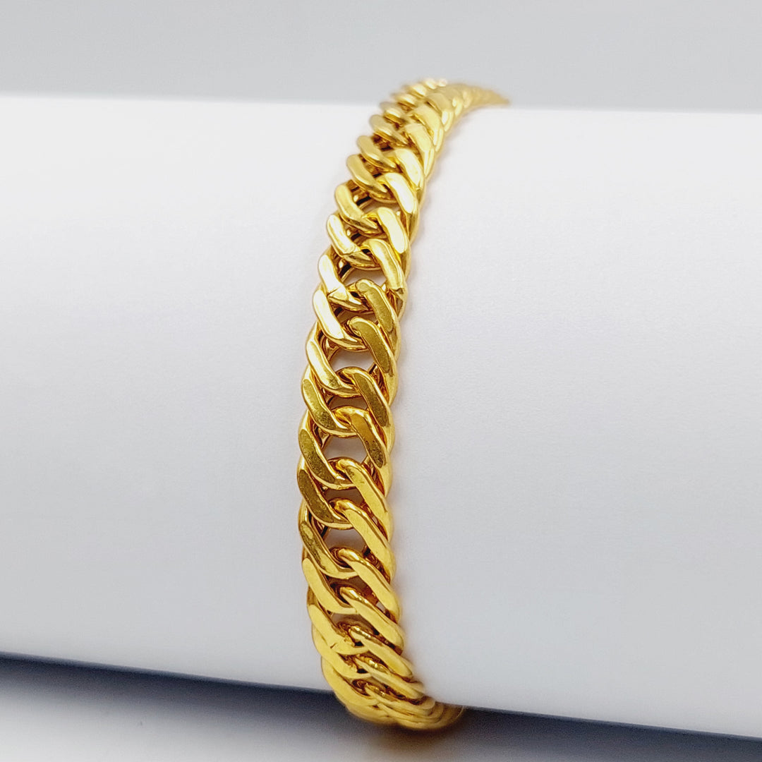 Cuban Links Bracelet  Made Of 21K Yellow Gold by Saeed Jewelry-28922
