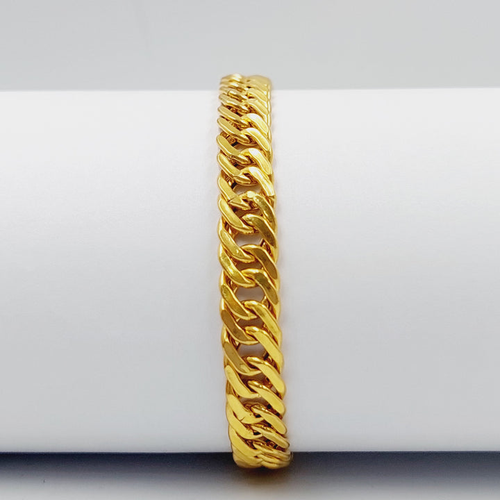 Cuban Links Bracelet  Made Of 21K Yellow Gold by Saeed Jewelry-28922
