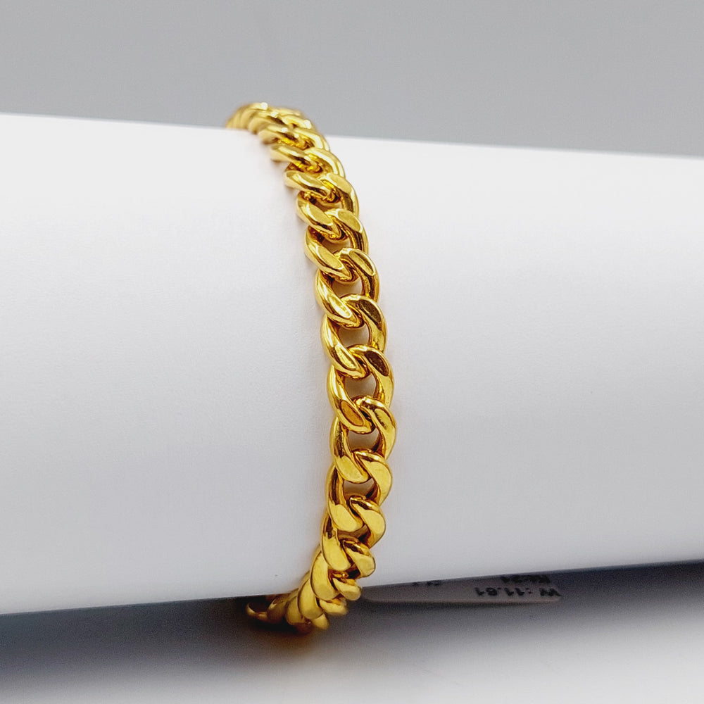 Cuban Links Bracelet  Made Of 21K Yellow Gold by Saeed Jewelry-29164