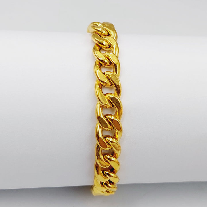 Cuban Links Bracelet  Made Of 21K Yellow Gold by Saeed Jewelry-29165
