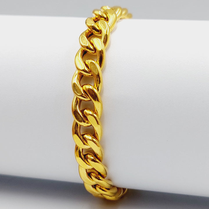 Cuban Links Bracelet  Made Of 21K Yellow Gold by Saeed Jewelry-29165