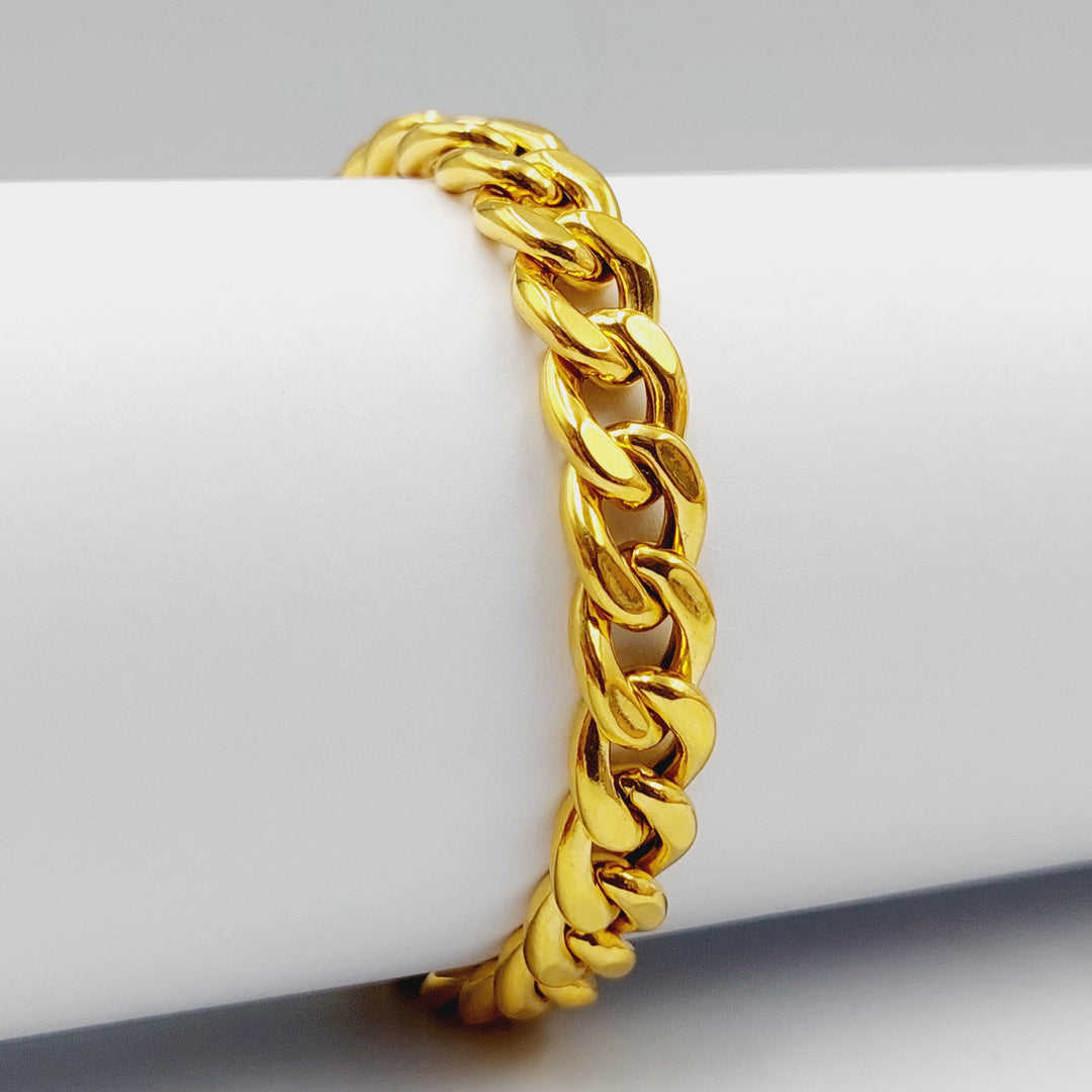 Cuban Links Bracelet  Made Of 21K Yellow Gold by Saeed Jewelry-29165