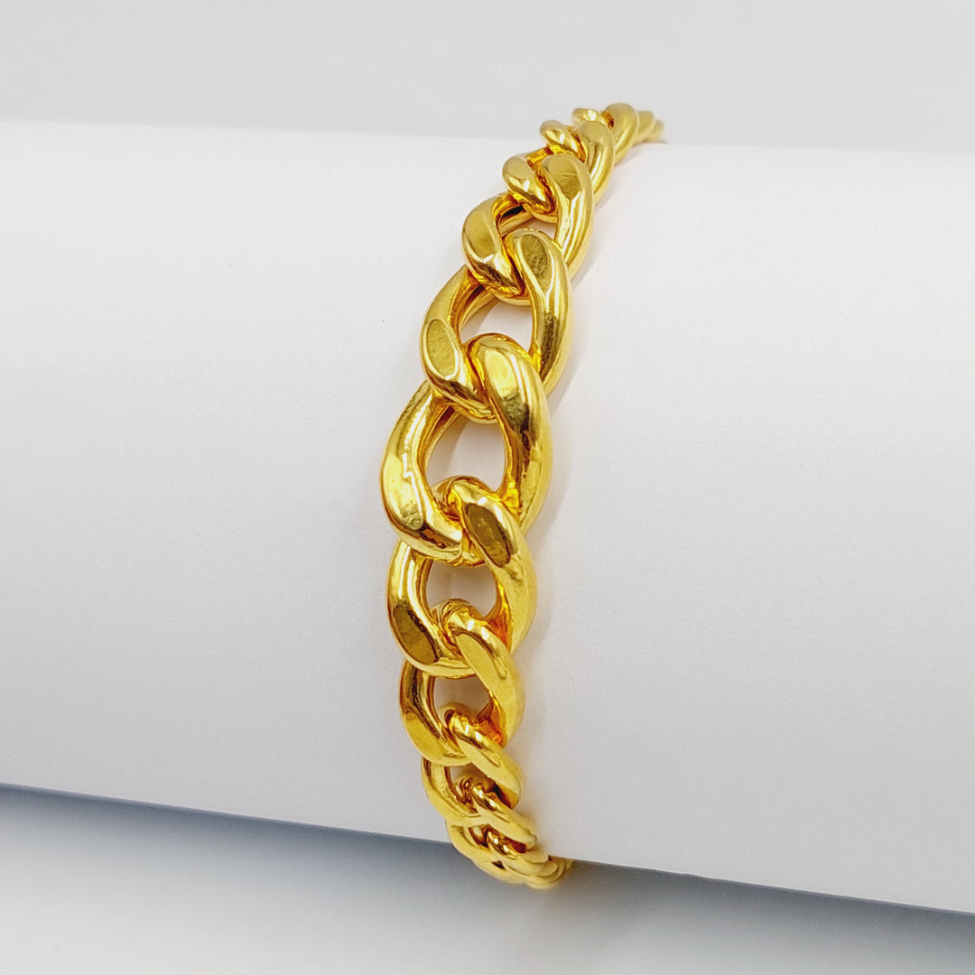 Cuban Links Bracelet  Made Of 21K Yellow Gold by Saeed Jewelry-29521