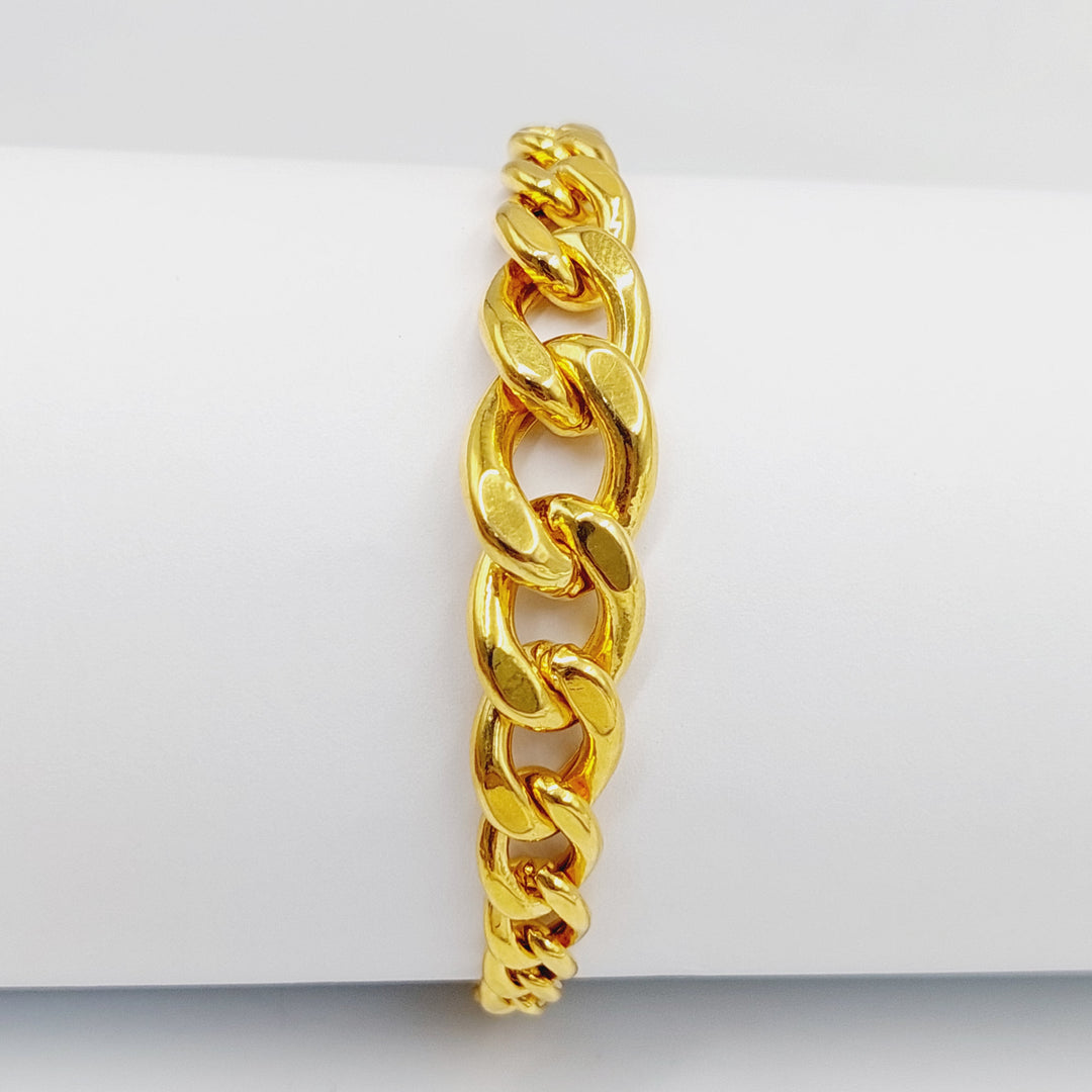 Cuban Links Bracelet  Made Of 21K Yellow Gold by Saeed Jewelry-29521