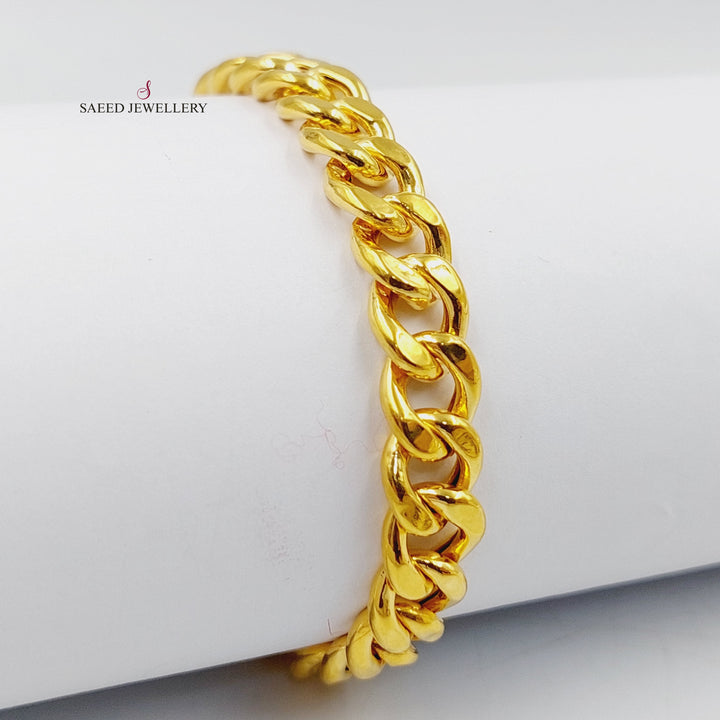 Cuban Links Bracelet  Made Of 21K Yellow Gold by Saeed Jewelry-29782