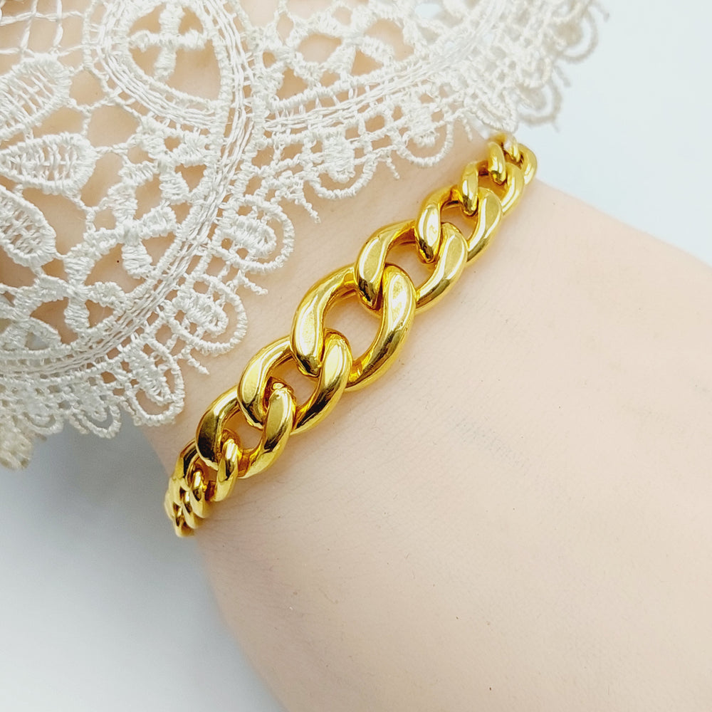 Cuban Links Bracelet  Made of 21K Yellow Gold by Saeed Jewelry-31063