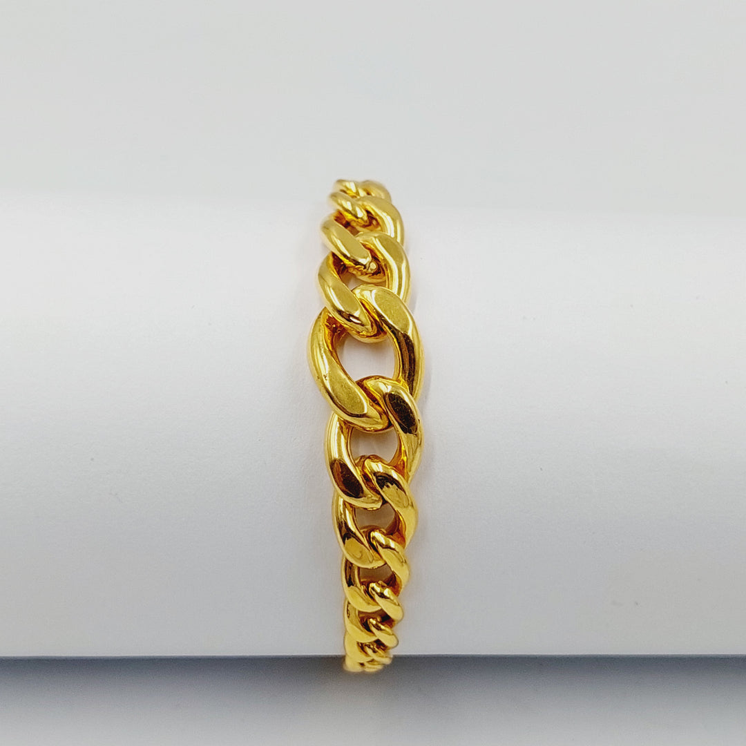 Cuban Links Bracelet  Made of 21K Yellow Gold by Saeed Jewelry-31063