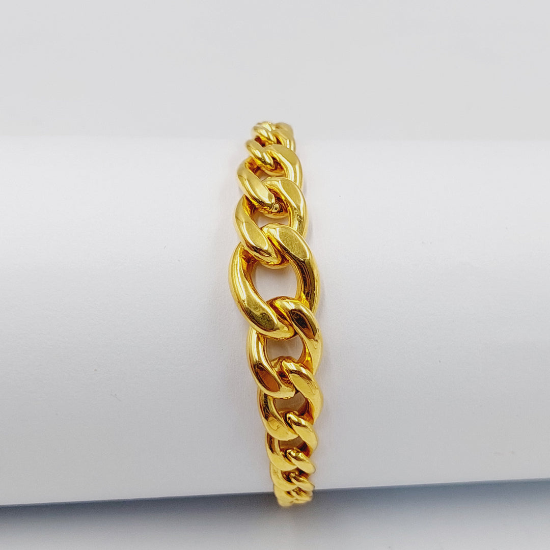 Cuban Links Bracelet  Made of 21K Yellow Gold by Saeed Jewelry-31063