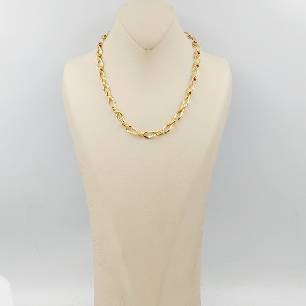 Cuban Links Necklace Made Of 21K Yellow Gold by Saeed Jewelry-28541