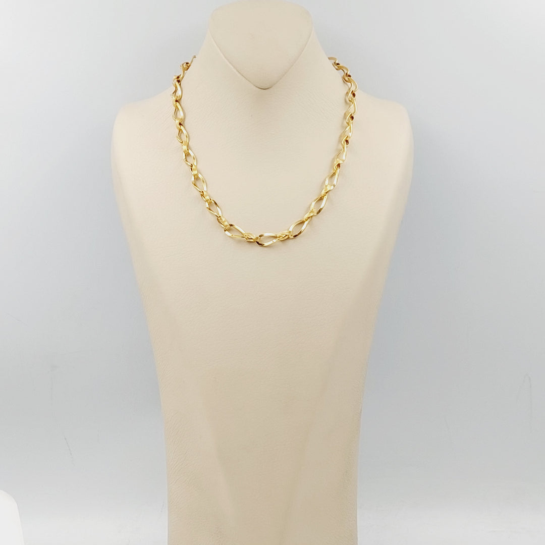 Cuban Links Necklace Made Of 21K Yellow Gold by Saeed Jewelry-28541