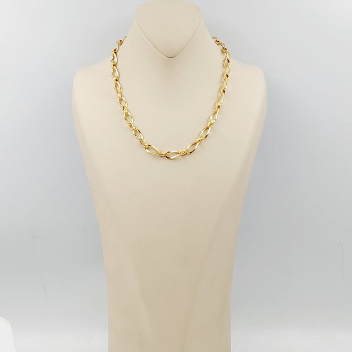 Cuban Links Necklace Made Of 21K Yellow Gold by Saeed Jewelry-28541