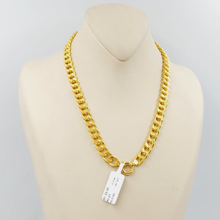 Cuban Links Necklace  Made Of 21K Yellow Gold by Saeed Jewelry-30242