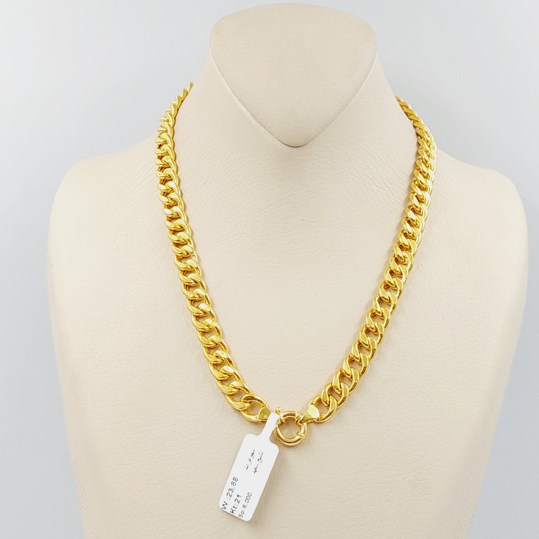 Cuban Links Necklace  Made Of 21K Yellow Gold by Saeed Jewelry-30242