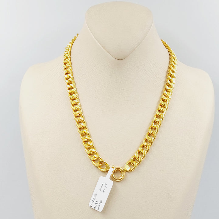 Cuban Links Necklace  Made Of 21K Yellow Gold by Saeed Jewelry-30242