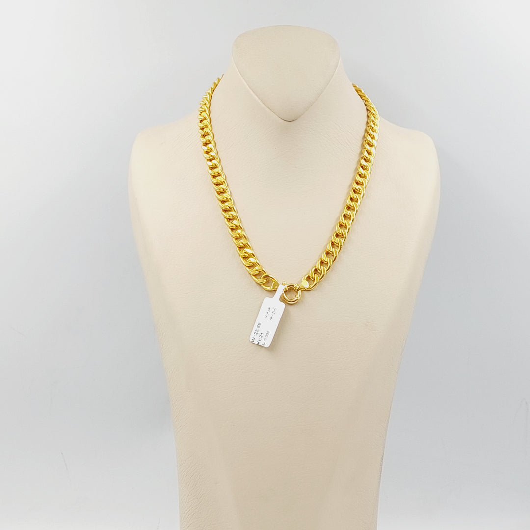 Cuban Links Necklace  Made Of 21K Yellow Gold by Saeed Jewelry-30242