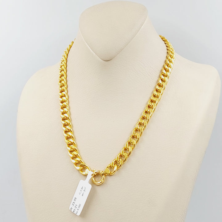 Cuban Links Necklace  Made Of 21K Yellow Gold by Saeed Jewelry-30242