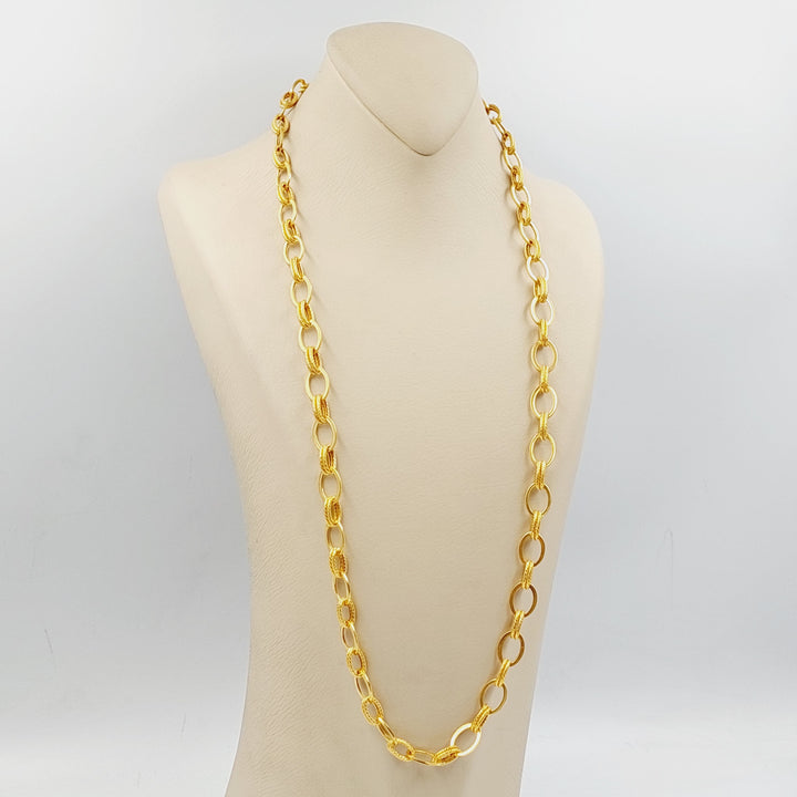 Cuban Links Necklace  Made Of 21K Yellow Gold by Saeed Jewelry-30516