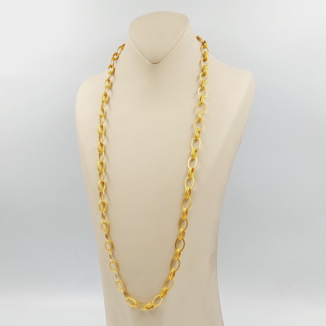 Cuban Links Necklace  Made Of 21K Yellow Gold by Saeed Jewelry-30516