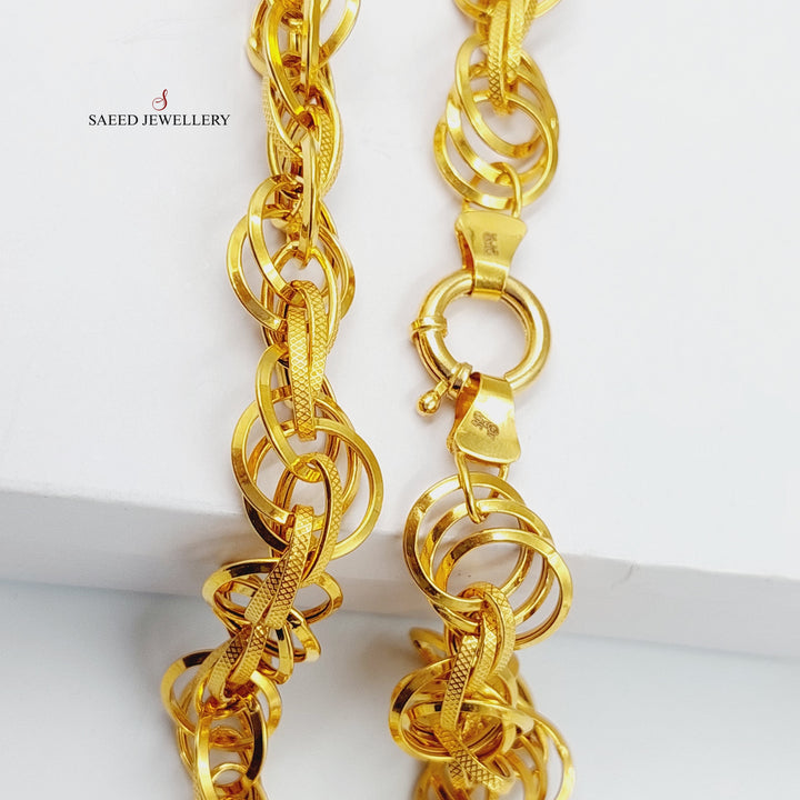 Cuban Links Set  Made Of 21K Yellow Gold by Saeed Jewelry-29015