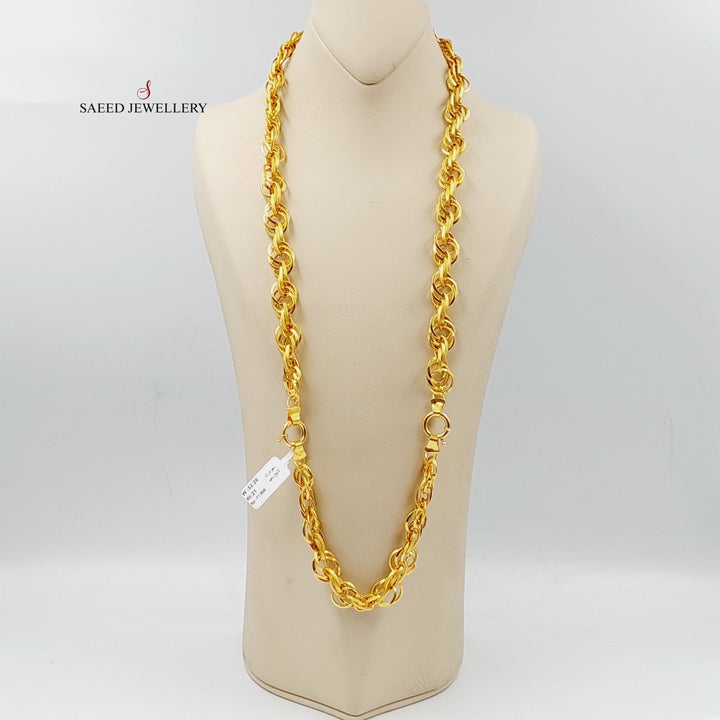 Cuban Links Set  Made Of 21K Yellow Gold by Saeed Jewelry-29015