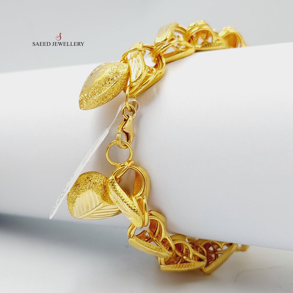 Dandash Bracelet  Made Of 21K Yellow Gold by Saeed Jewelry-29006