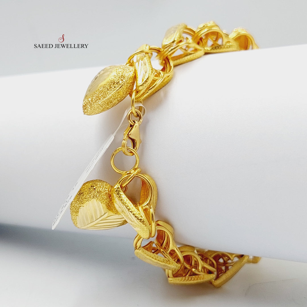 Dandash Bracelet  Made Of 21K Yellow Gold by Saeed Jewelry-29006