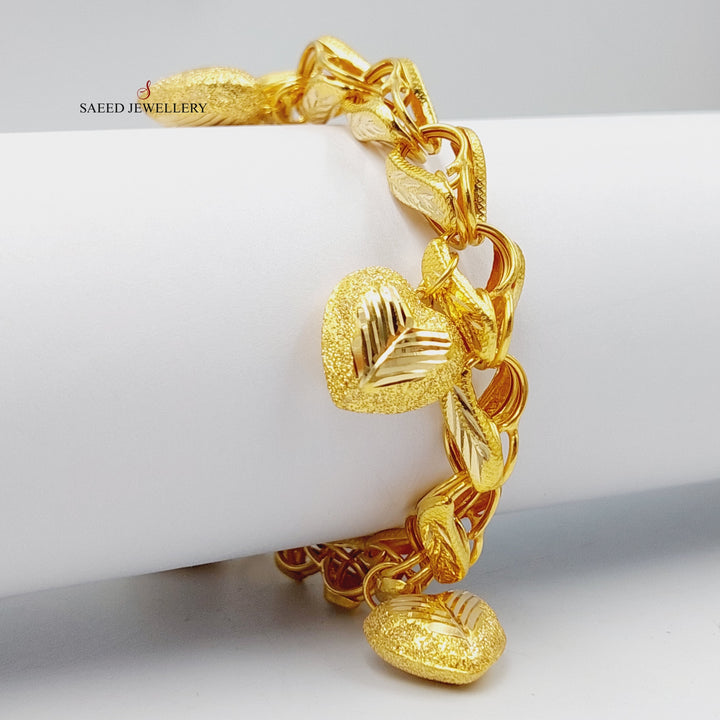 Dandash Bracelet  Made Of 21K Yellow Gold by Saeed Jewelry-29006
