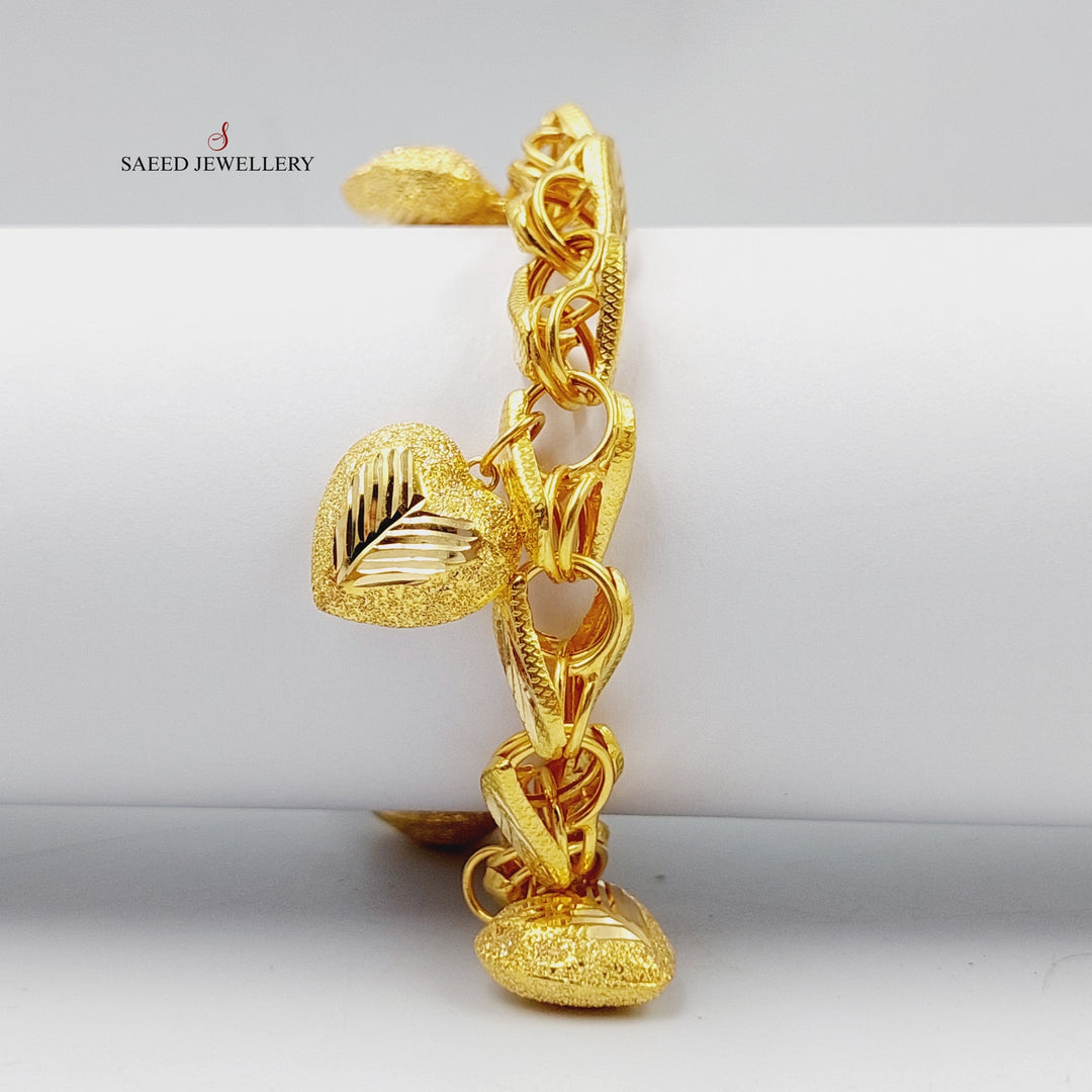 Dandash Bracelet  Made Of 21K Yellow Gold by Saeed Jewelry-29006