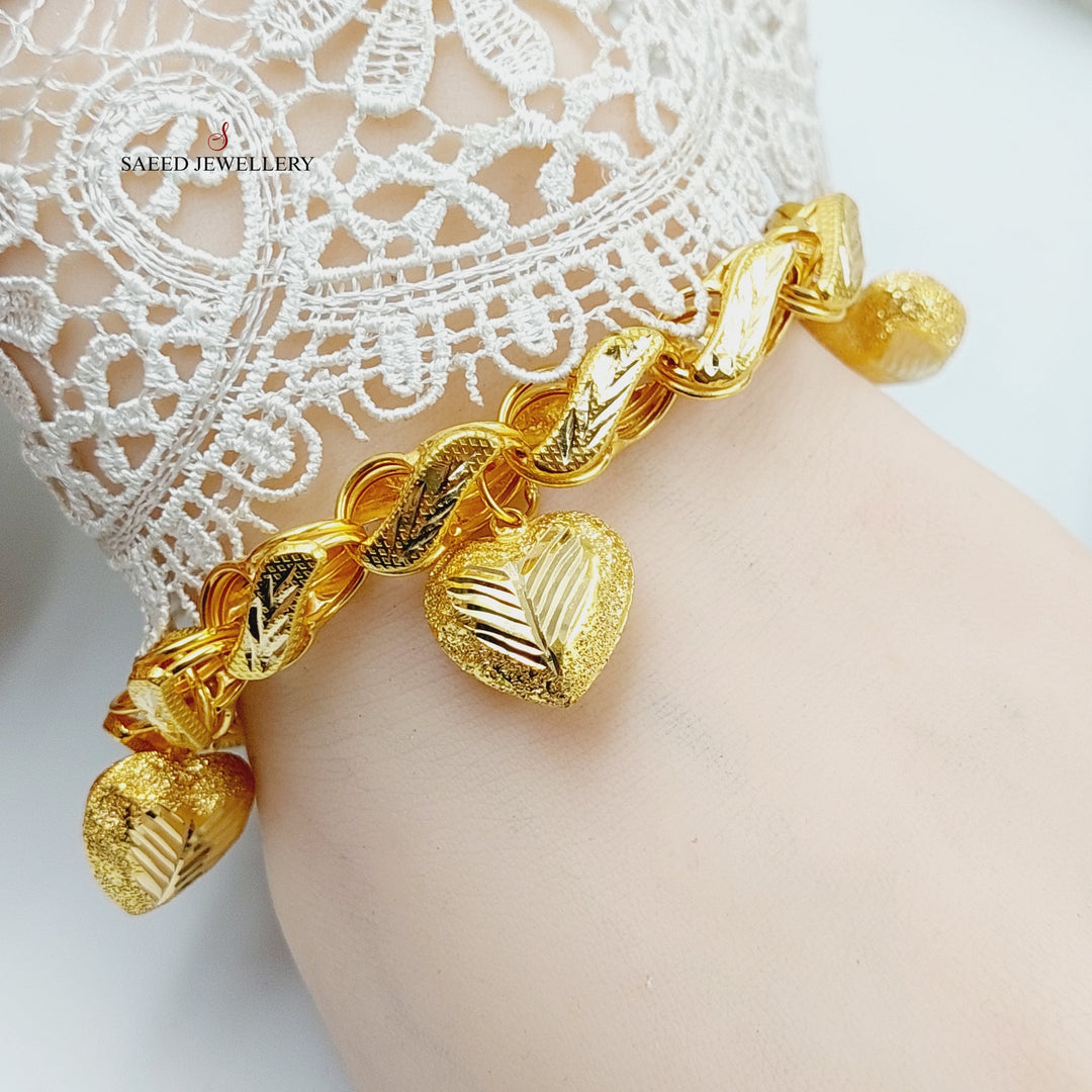 Dandash Bracelet  Made Of 21K Yellow Gold by Saeed Jewelry-29006