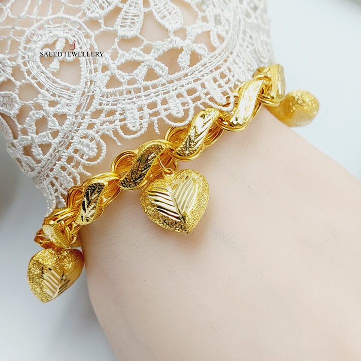 Dandash Bracelet  Made Of 21K Yellow Gold by Saeed Jewelry-29006