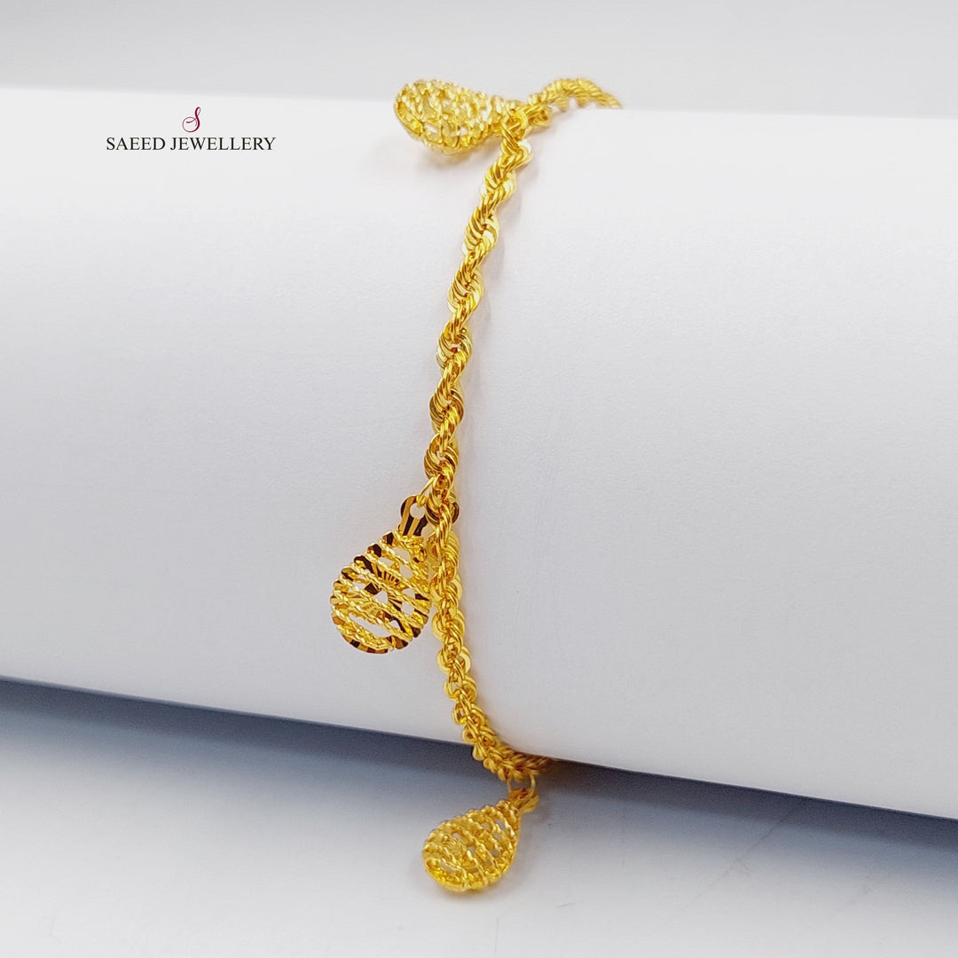 Dandash Bracelet  Made Of 21K Yellow Gold by Saeed Jewelry-30403