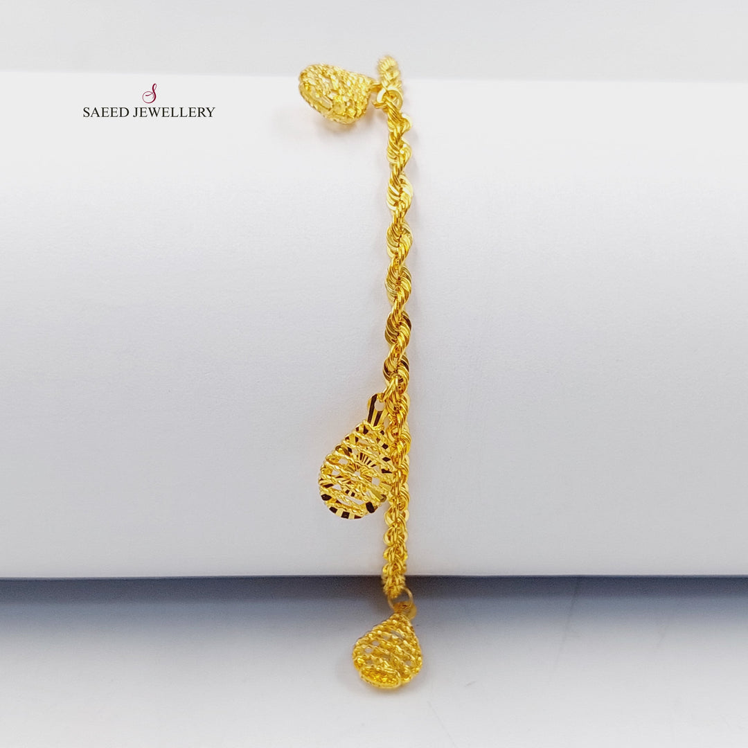 Dandash Bracelet  Made Of 21K Yellow Gold by Saeed Jewelry-30403