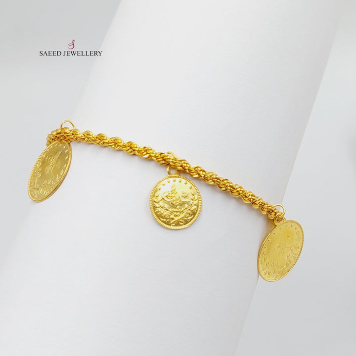 Dandash Bracelet  Made of 21K Yellow Gold by Saeed Jewelry-30844