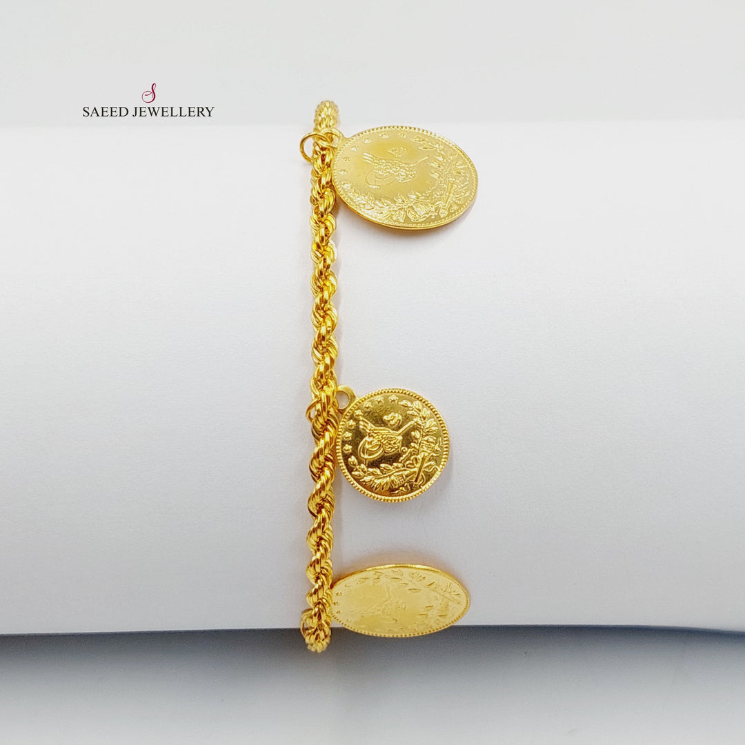 Dandash Bracelet  Made of 21K Yellow Gold by Saeed Jewelry-30844